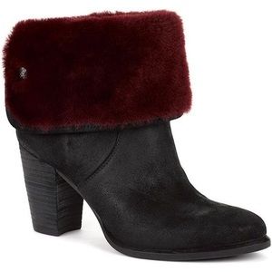 UGG Women's Black Suede.Sz 7.5 Like new. Worn once